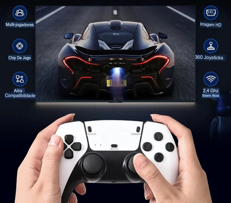 PlayRetrô 4K™ Pro com +30MIL Jogos® + Presente misterioso!